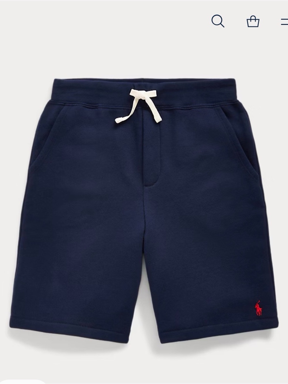 polo ralph lauren Boy's Fleece Drawstring Shorts Large (14-16)